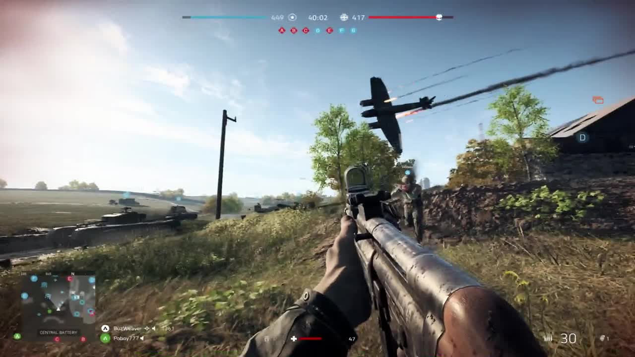 Bomber Acrobatics Battlefield 5