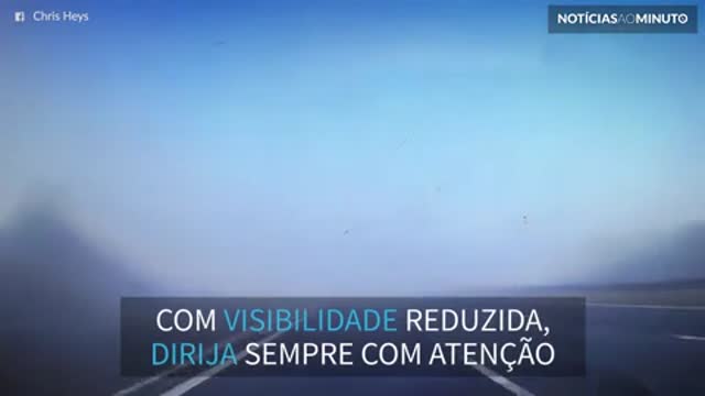 Neblina causa acidente assustador na Inglaterra