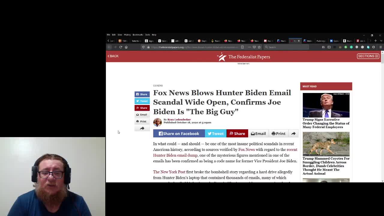 Hunter's Email Scandal, Is It Having An Effect?