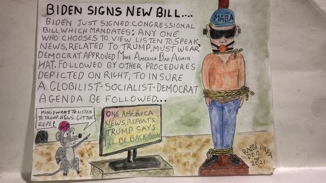 BIDEN SIGNS NEW BILL - super patroitcartoonist