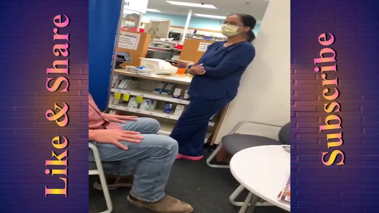 American Citizens Fight over getting Vaccine at Vaxx centre, Arizona.