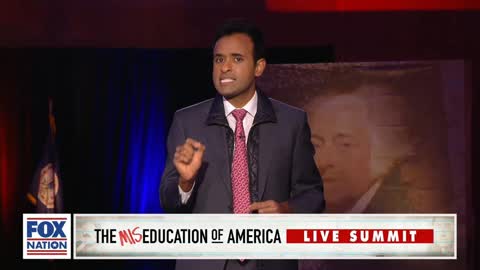 Vivek Ramaswamy speaking at the 'Miseducation of America: Live Summit'