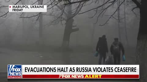 Evacuations halt as Russia violates ceasefire
