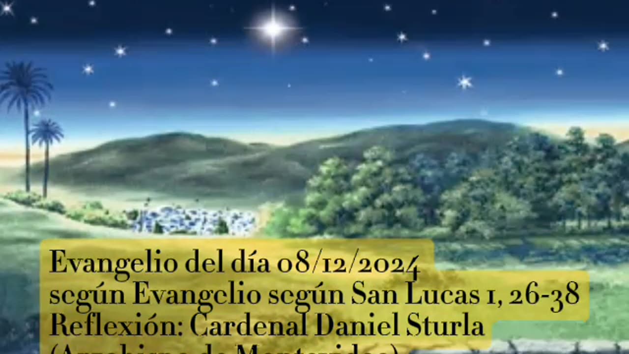 Evangelio del día 08/12/2024 según San Lucas 1, 26-38 - Cardenal Daniel Sturla