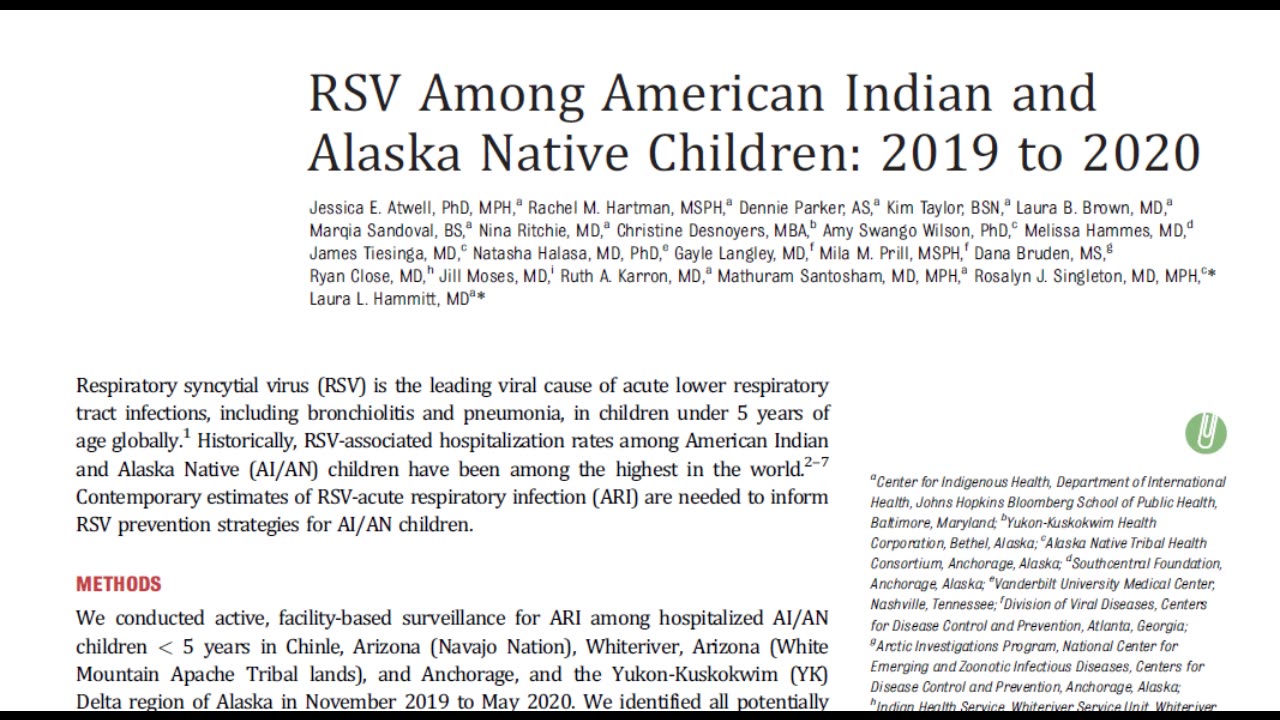 Pharma Fingerprints over the RSV Study in “Pediatrics”