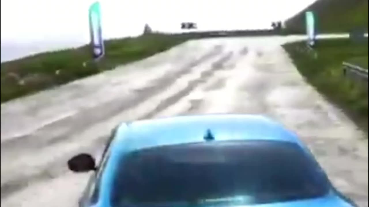 Car Drift Gone Wrong