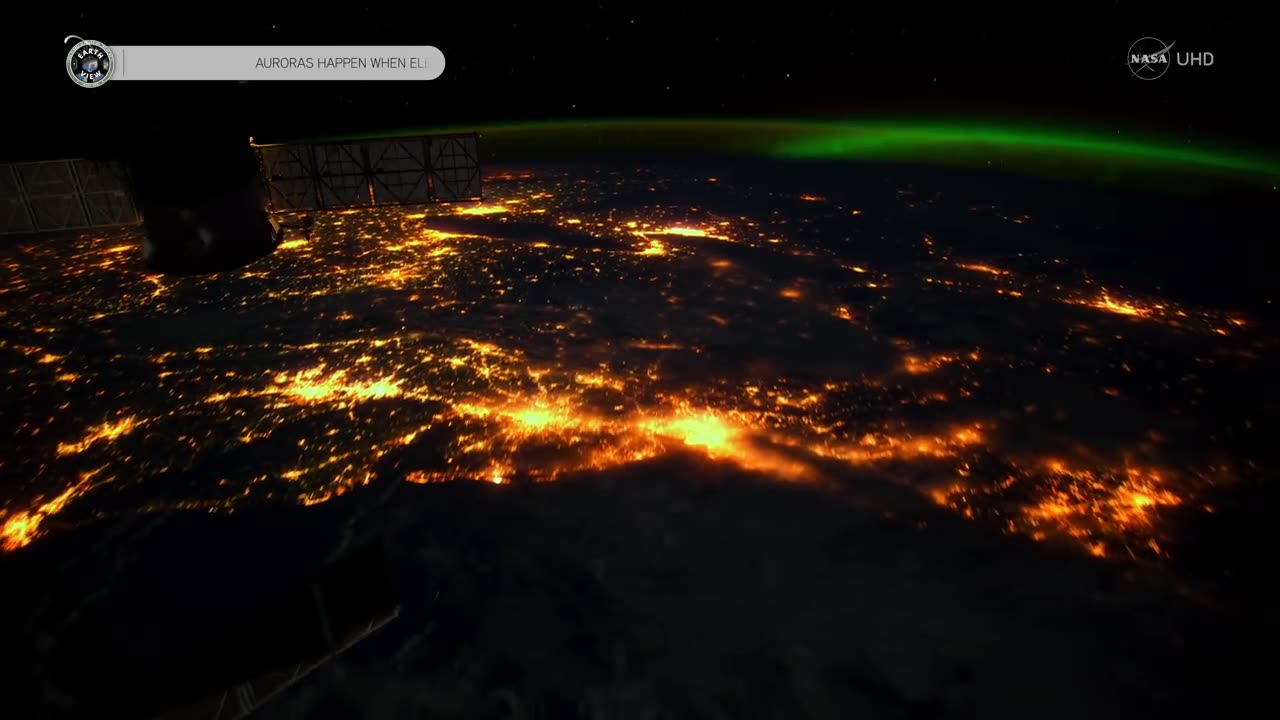 Stunning Aurora Borealis from Space in Ultra-High Definition