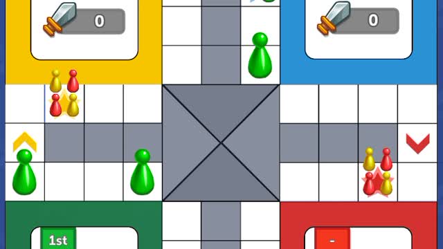 Playing in rush mode tournament 4 players in the game ludo club data (22/06/2022).