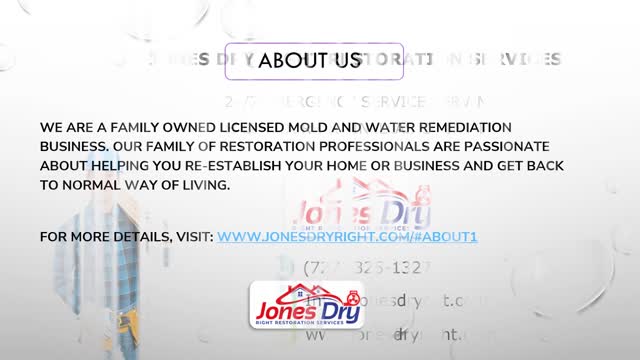 Jones Dry Right Restoration Services - Hillsborough County & Pinellas County