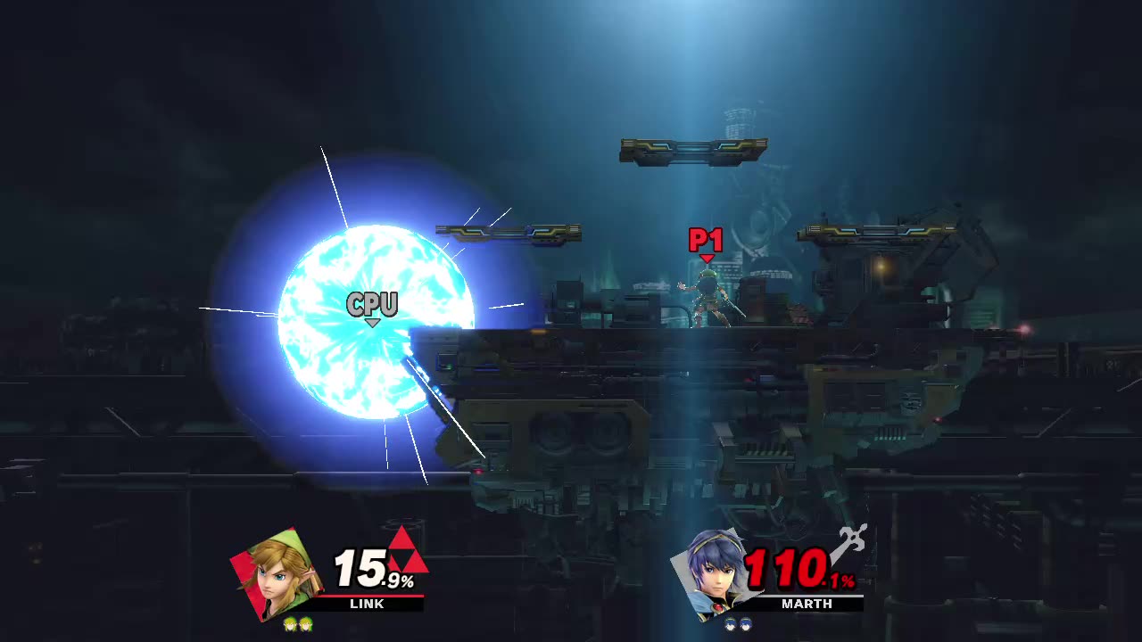 Link Vs Marth on Midgar (Super Smash Bros Ultimate)