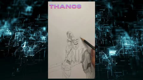 Thanos timelapse drawing