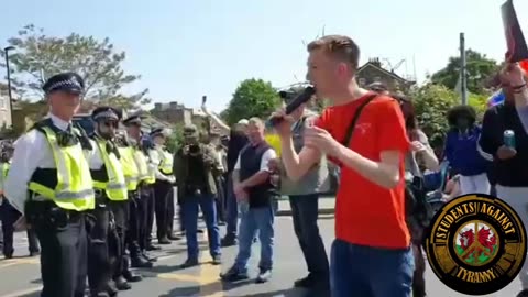 James Harvey speaks at Honor Oak Pub, TPUK DQSH Protest. (22/07/23)