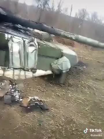 Two Destroyed T-72s