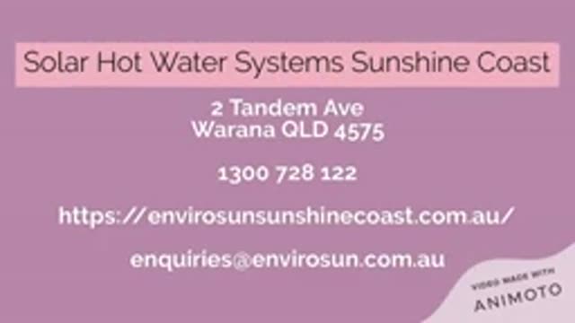 Solar Hot Water Systems Sunshine Coast