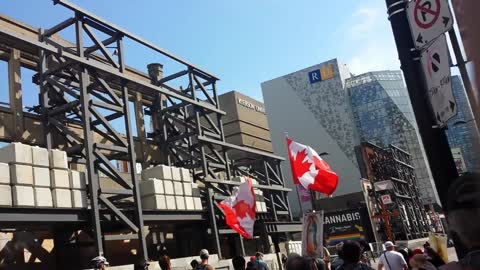 Toronto freedom march footage, October 2, 2021