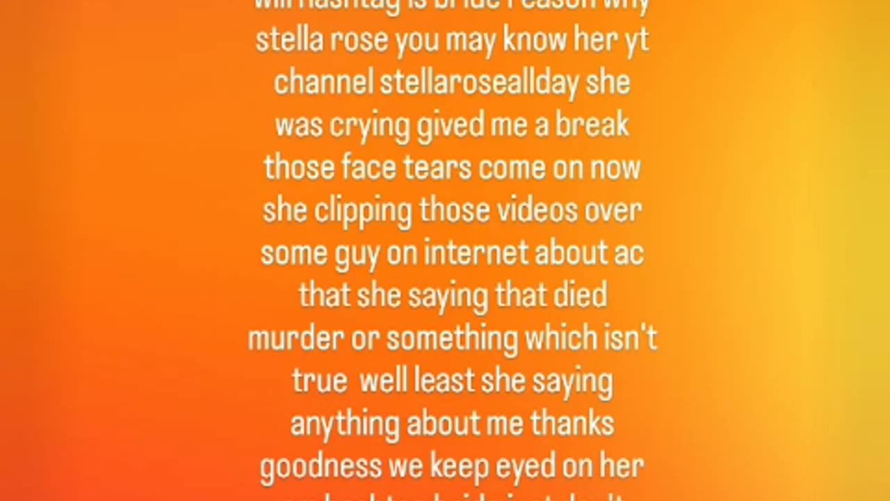 These what i said about caterverse people about stella rose 4/22/24