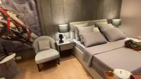 Luxury Bedroom Decoration. Design with interior short.