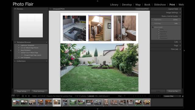 Lightroom cc 2015 Create a Custom Print Module Template