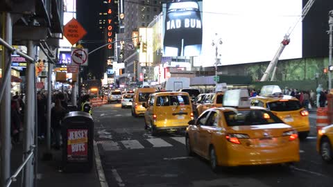 Busy Street In New York