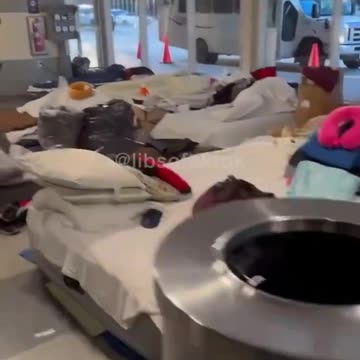 O’Hare Airport in Chicago is being used to house illegal migrants.