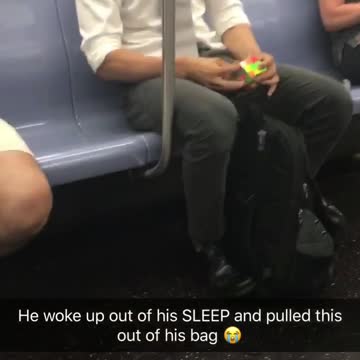 White shirt rubix cube subway