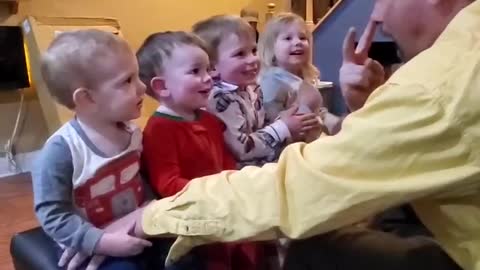 Grandkids Line up for Entertainment