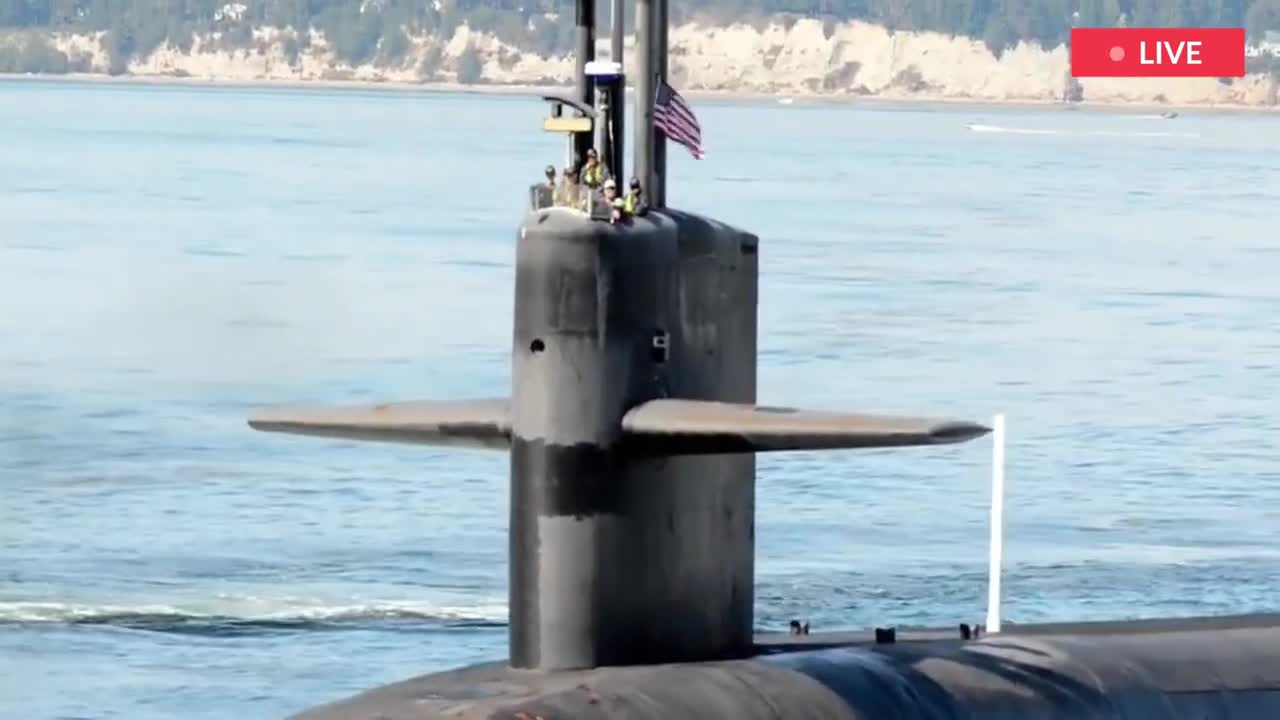 Satellite imagery shows Chinese nuclear-powered submarine surfacing in Taiwan Strait