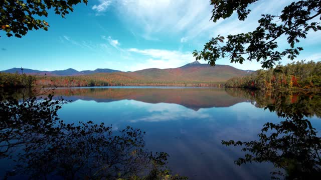 Autumn Fall Lake 4K Stock Footage Clip