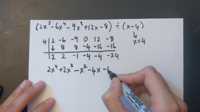 Grade 12 Math - Synthetic Division of Polynomial Functions (lesson 3.5)