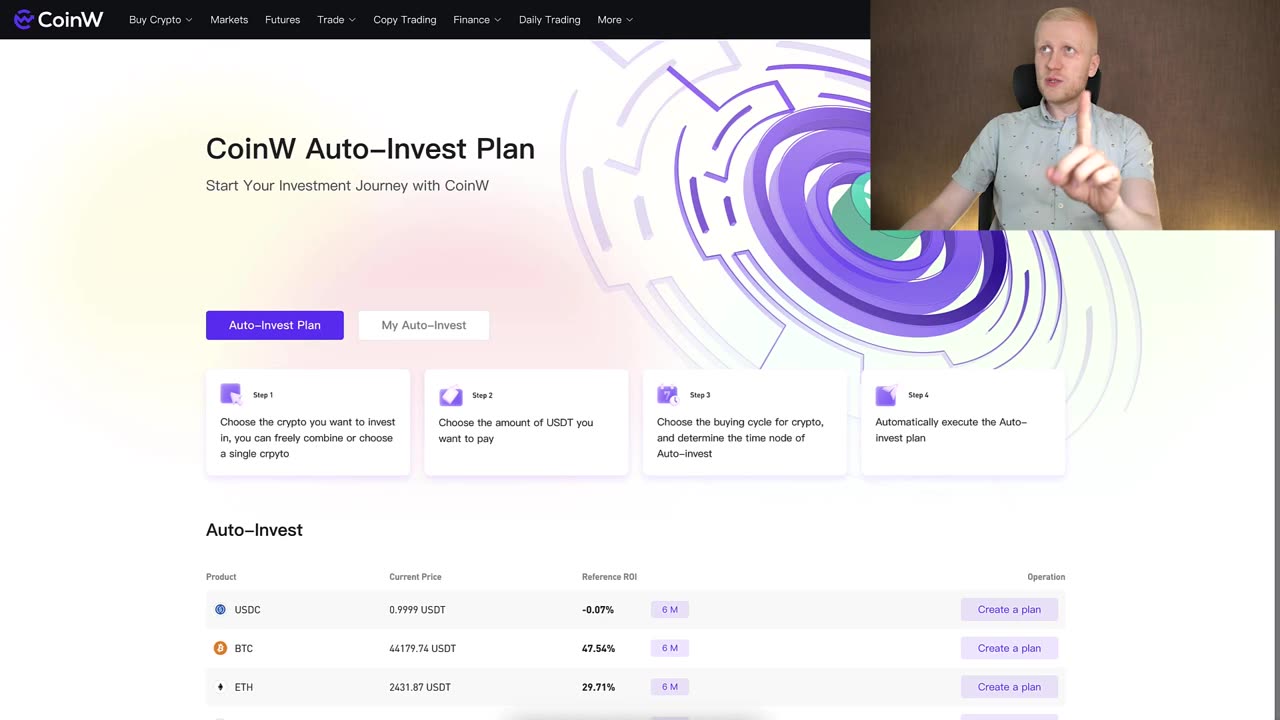 How to Use an EASY CRYPTO TRADING BOT (CoinW Auto-Invest vs Spot Grid)