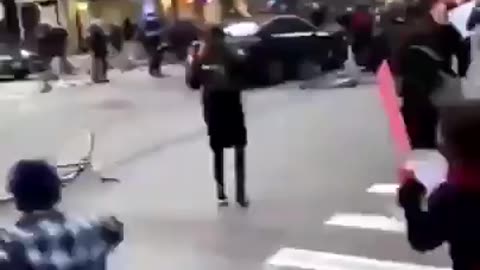 More People Blocking Traffic Getting Ran Over