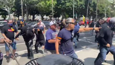 Patriots Take on Antifa at LA City Hall