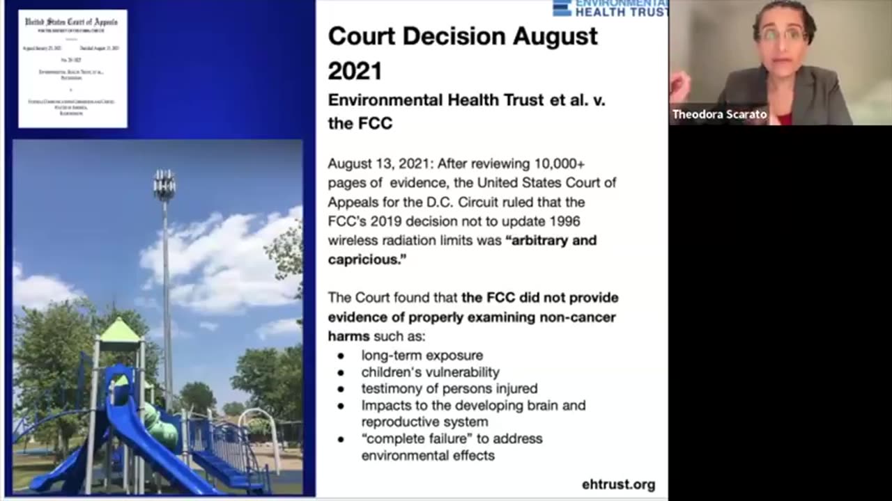 ENVIRONMENTAL HEALTH TRUST: CELL TOWER SCHOOL POLICY AND HEALTH ISSUES EXPERT WEBINAR