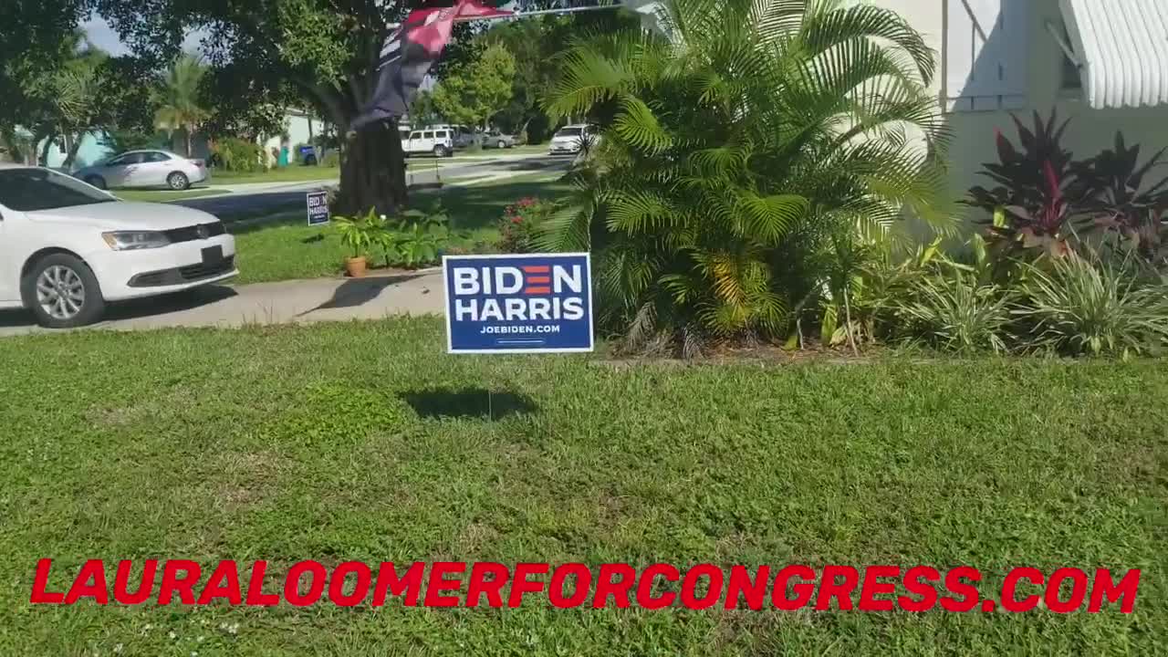 Joe Biden Supporter Flying An Antifa Flag