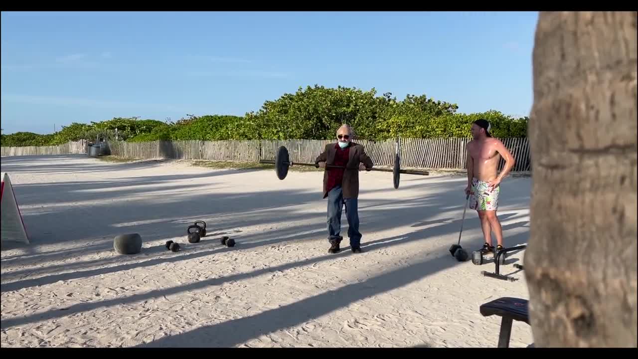 Old Man Street Workout! PRANK