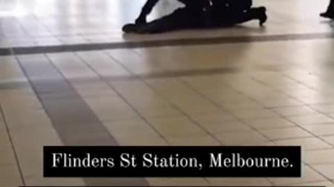 Australian police officer brutally slams protestor during non confrontational intersection