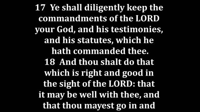 Deuteronomy 6 King James version