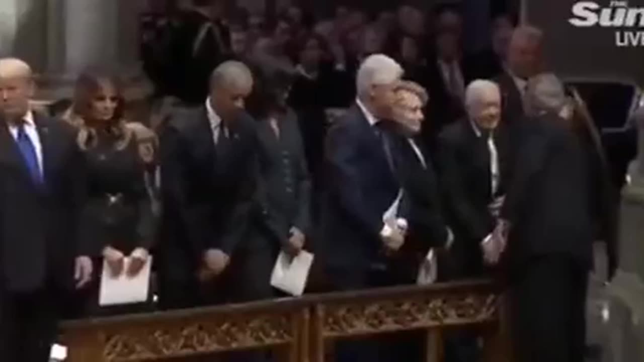 George HW Bush Funeral, “the envelopes?“