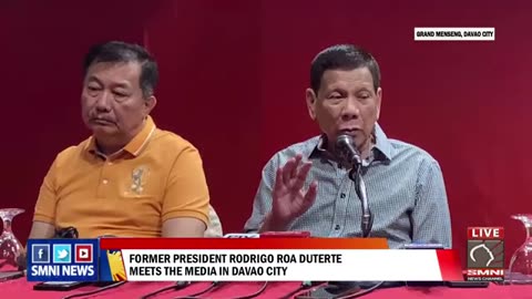 Presscon with FPRRD tonight at Grand Menseng | April 11, 2024