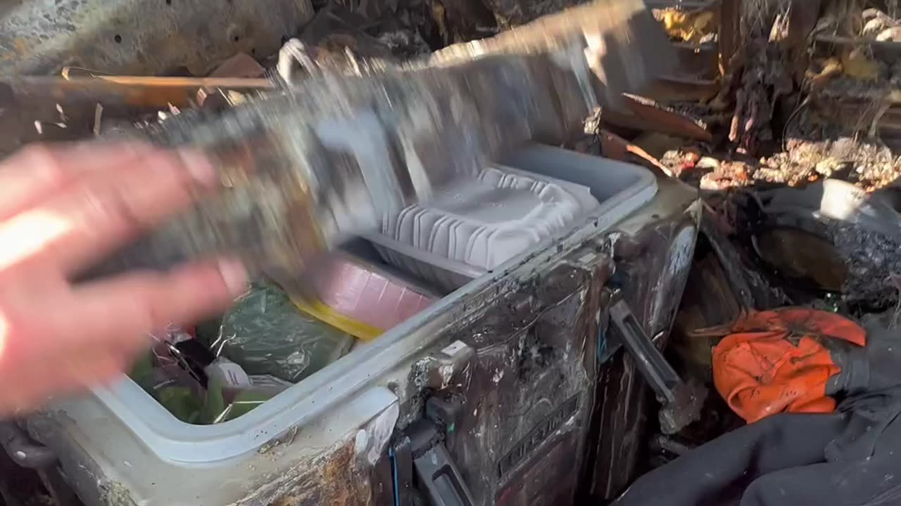 Cooler Keeps Items Untouched Through Vehicle Fire