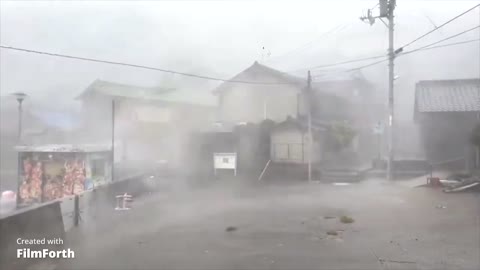 Apocalyptic Footage Shows Typhoon’s Rage In Japan.