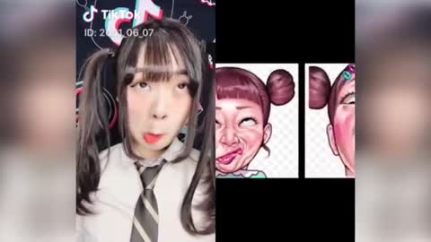 Cute funny face show /tiktok