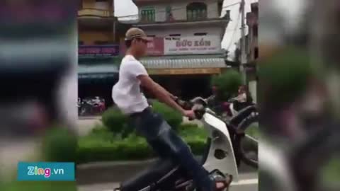 Really obsessed when you join traffic in Vietnam