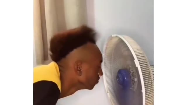 funny fan throwing the man away