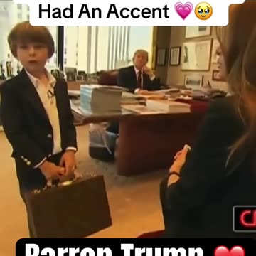 Barron Trump with mom ❤️ #barrontrump #melaniatrump #donaldtrump #trump #usa #trump2024
