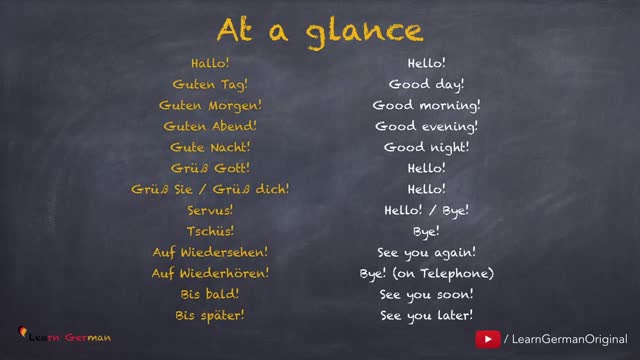 Learning English and German