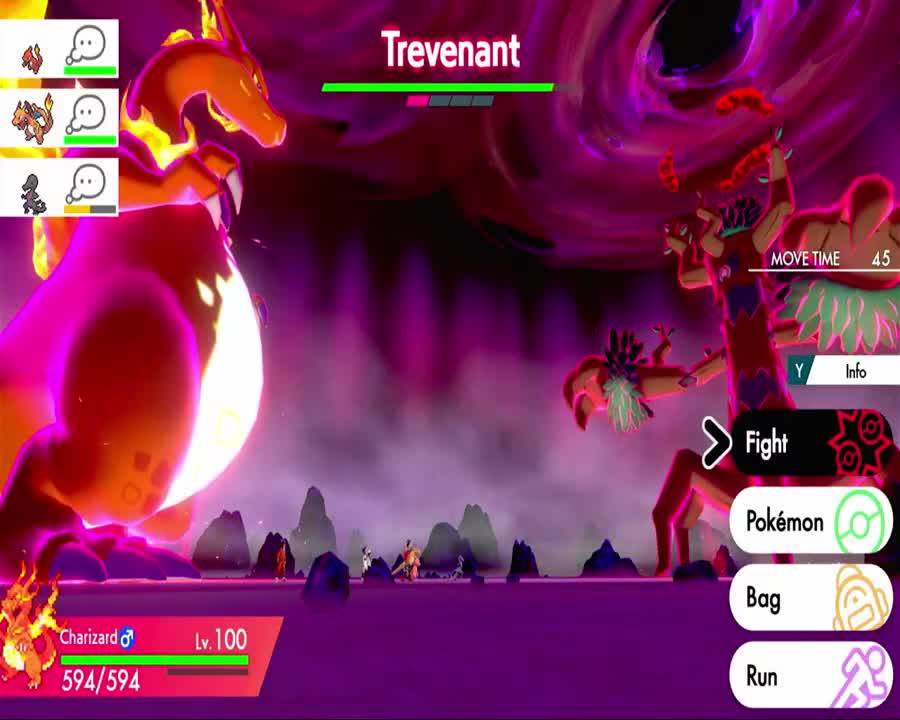 Pokemon Sword & Shield - Dynamax Trevenant Max Raid Battle Gameplay