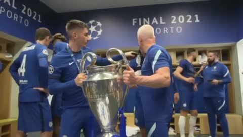 See Moment Thomas Tuchel and Chelsea Players Celebrate Champions League Trophy Lift🏆