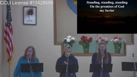 Moose Creek Baptist Church sings “Standing on the Promises“ During Service 5-08-2022