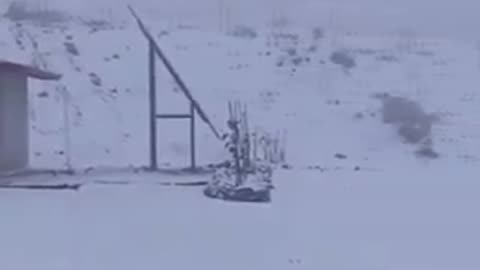 [Video] La nieve se hace presente en embalse La Laguna